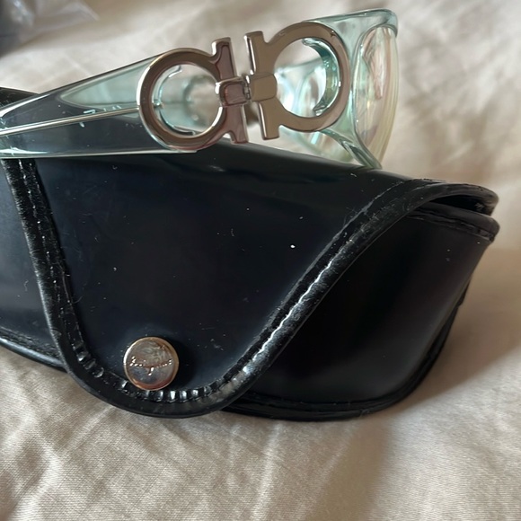 Salvatore Ferragamo Green and Black Glasses - Picture 9 of 12